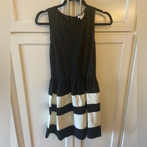 Bar III Black and white striped dress
